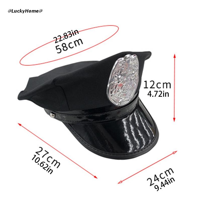 Cosplay Police Hat Halloween Costume Party Supplies Special Police Props