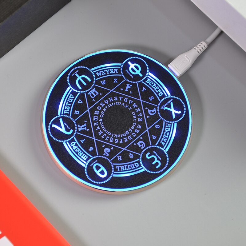 Magic Circle 10W Qi Fast Charging Pad Wireless Phone Charger For iPhone 8 plus X XS 11 Pro Max XR For Xiaomi Huawei Universal