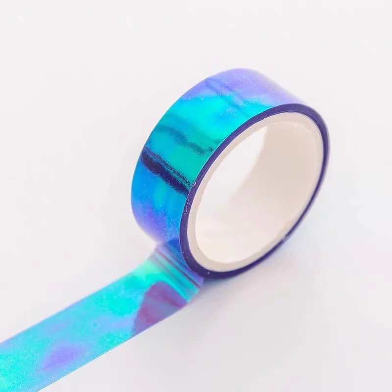 Papier Regenboogfilm Geleidelijke kleurverandering Decoratieve handaccount Kleur Handaccount Sticker Materiaal DIY Creatieve collage: Paars
