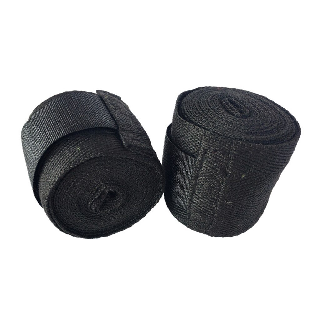 Boxen Hand Boxen Verband 2,5 M Länge 5Cm Breite wickelt Bandagen Kampfkunst Handgelenk Für MMA Unter-Boxen verband Handschuh Armbinde: Schwarz