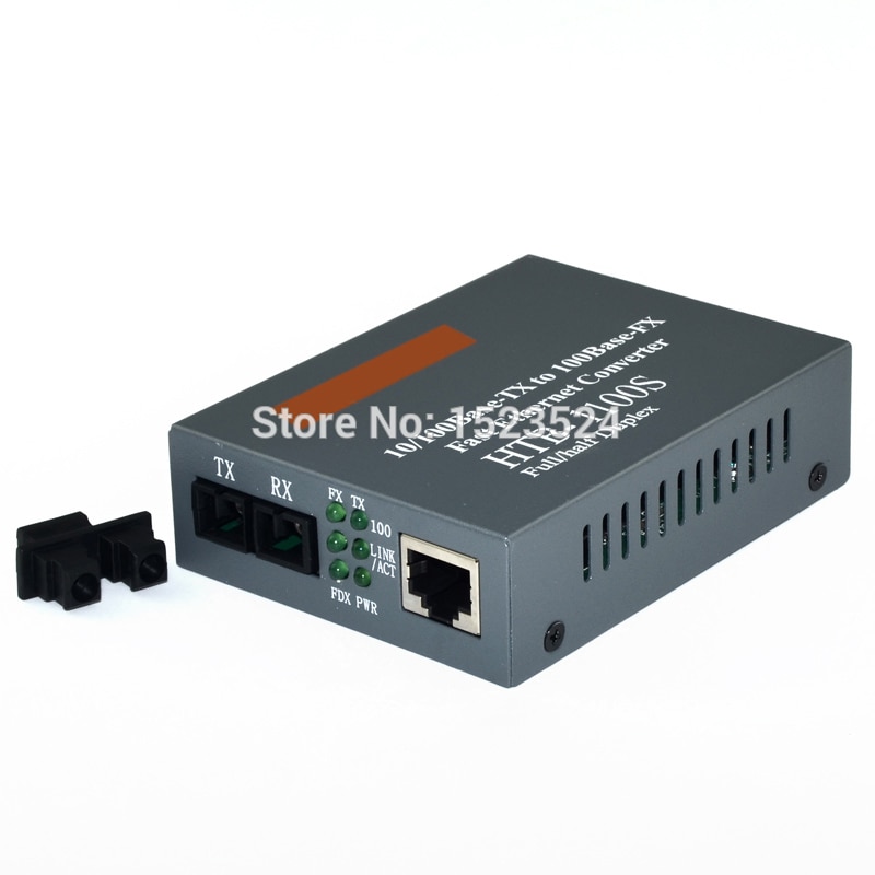 HTB-1100S Optische Media Converter 10/100Mbps RJ45 Single Mode Duplex Fiber Sc Poort Converter 25Km