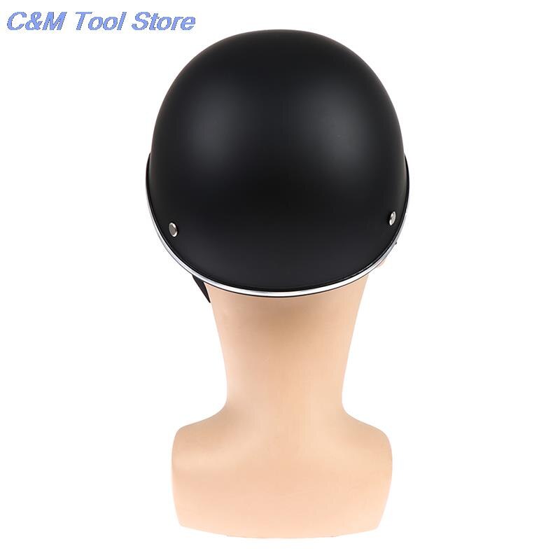 1pc baseball cap stil motorcykel halvhjelm sikkerhedshjelm til cafe racer chopper scooter halv ansigt vintage sommer kasket