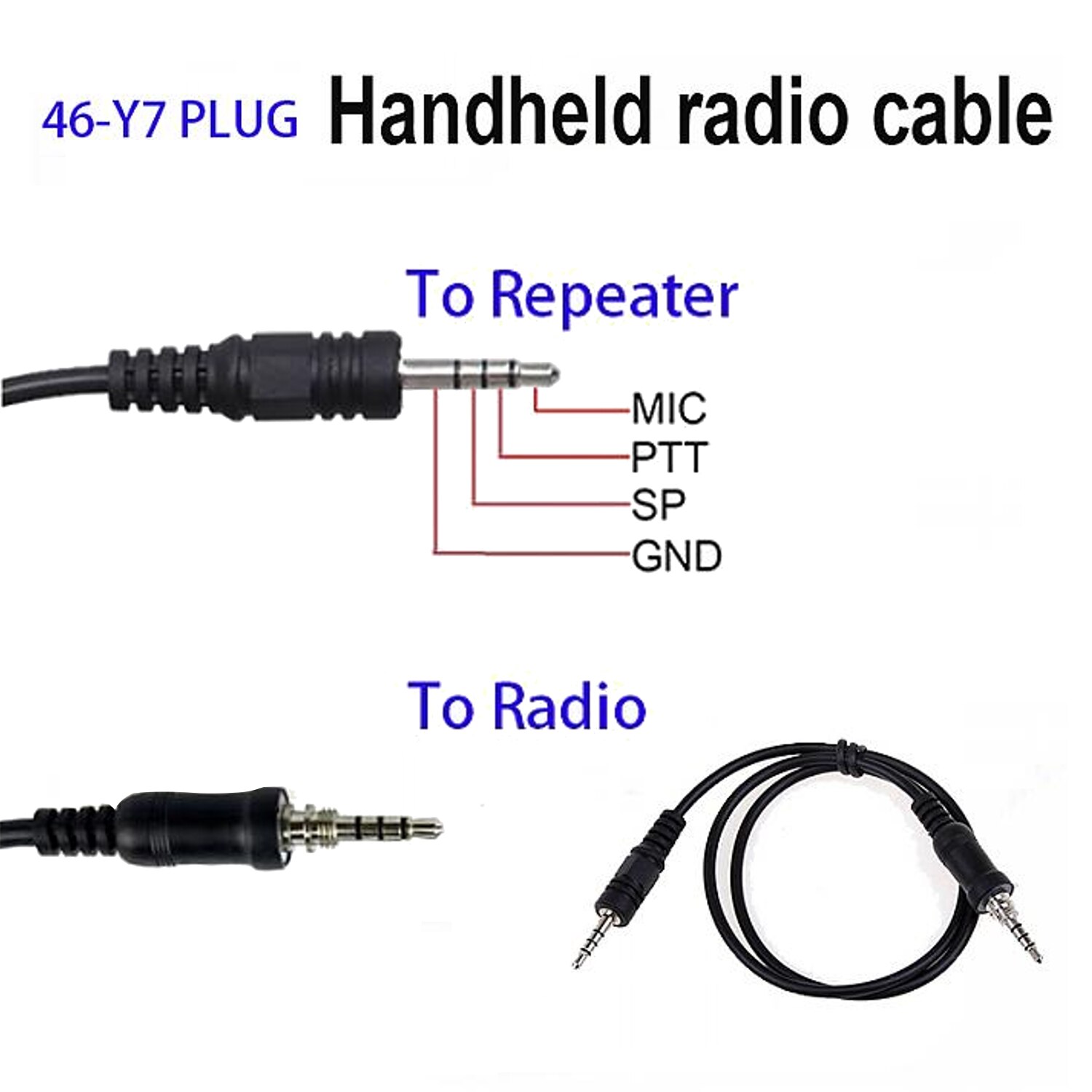 Surecom 46-Y7 Repeater Controller Cable for YAESU VX-7R for YAESU FT-270, FT-277, HX-471, VX-6R/E, VX-7R/E, VX-120/127/170/177