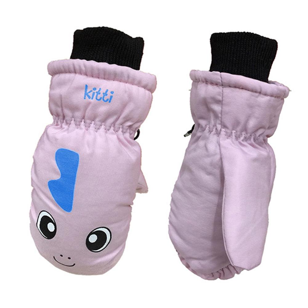 Kinder waterdichte winter warme handschoenen mooie meisjes jongens ski handschoenen snowboard handschoenen motor winddichte sport handschoenen: B