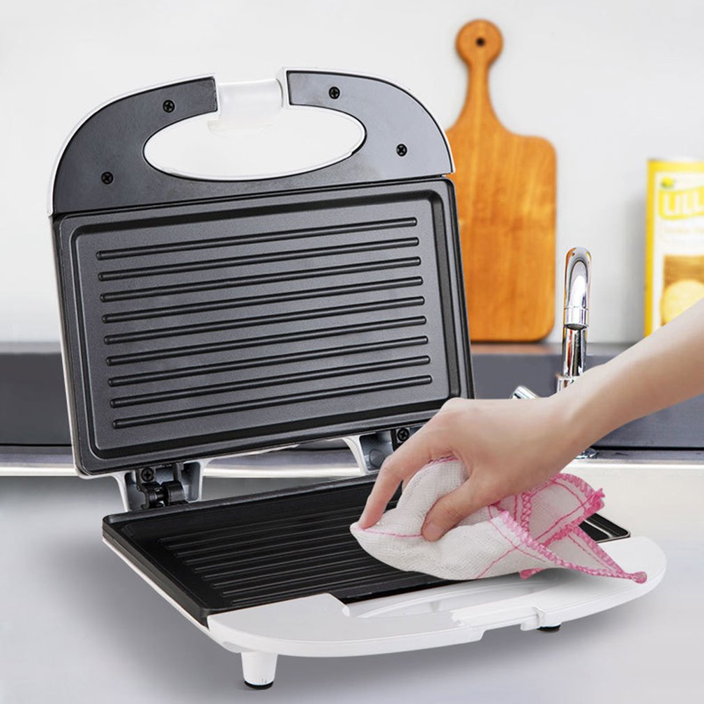 Huishoudelijke Dubbelzijdig Mini Brood Machine Driehoek Plaat Bak Gebakken Ei Barbecue Ontbijt Machine