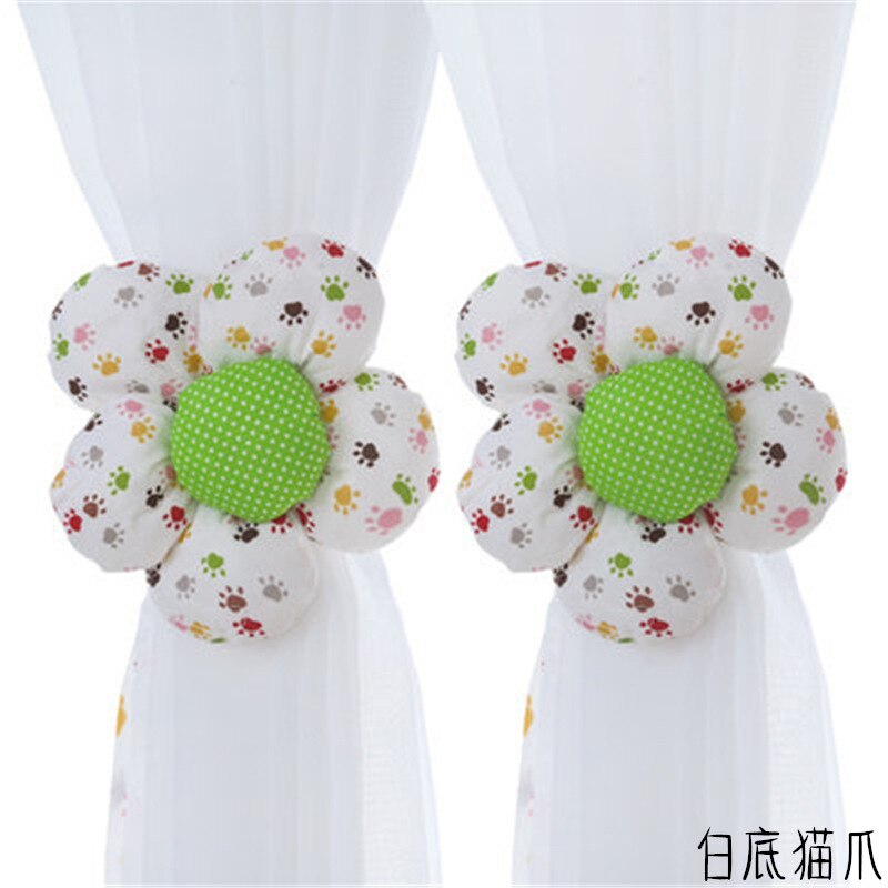 Moderni violetti perinteinen kiinalainen auringonkukka punainen kukka verhopidike verhotarvikkeet koriste verho solmiot cp -hm371*3: Kukka-