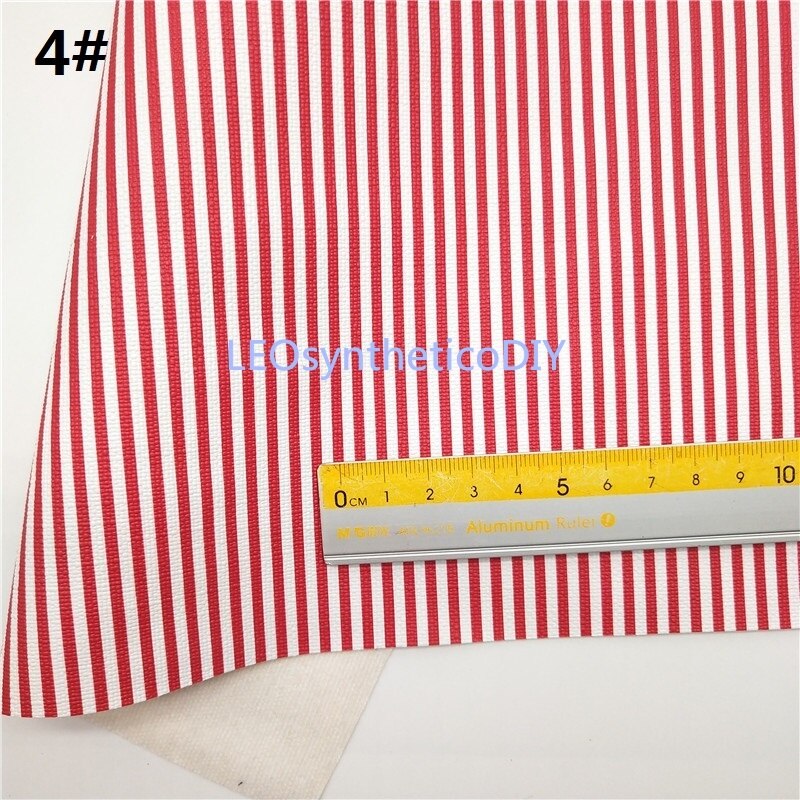 1Pc 21X29CM Strepen Faux Leer Stof, Synthetisch Leer Stof Lakens, Pu Leer Voor Maken Bows Leosyntheticodiy T311