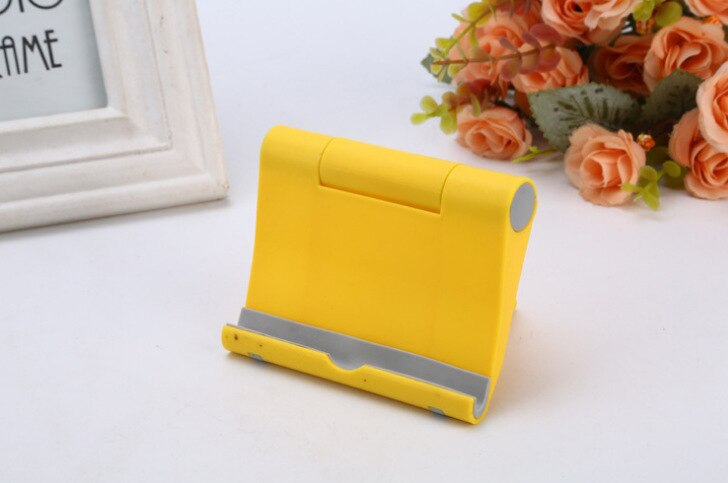 Soporte Universal multifuncional rotatorio para Tablet, PC y Smartphone, soporte Universal plegable para teléfono móvil: Yellow
