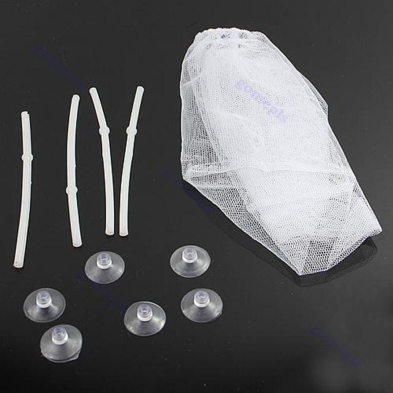 2 rozmiar DIY ryby akwariowe hodowla netto pudełko ryby zbiornik wiszący inkubator wylęgarnia izolacji skrzynka miękkie netto Obudowa