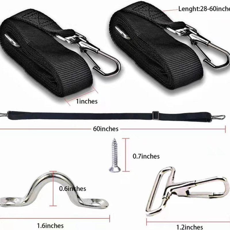 Correas para toldo superior de barco Bimini resistentes a la intemperie, correas marinas ajustables con ganchos de presión de acero inoxidable para dosel y canoa