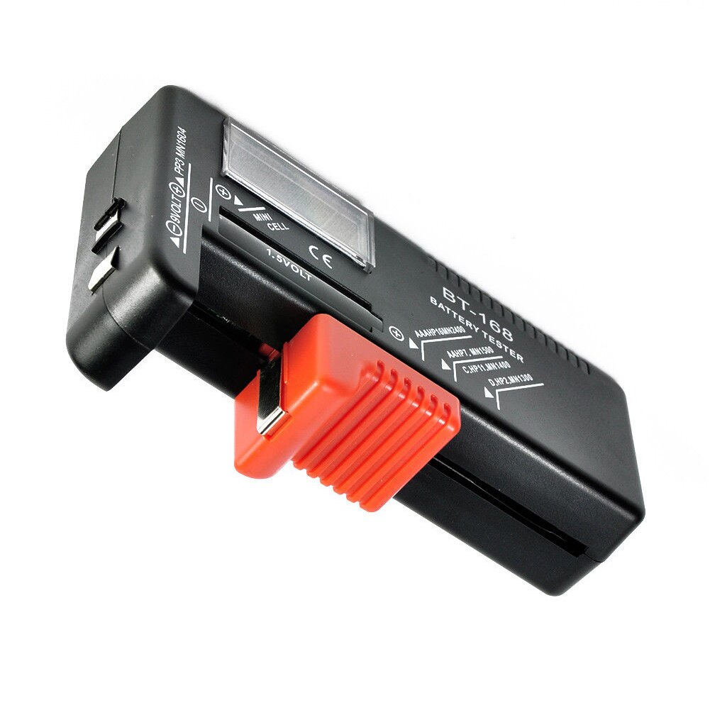 Battery Tester Household Battery Checker for AA AAA Small Batteries Button Cell Universal Button Battery Colour Coded Meter