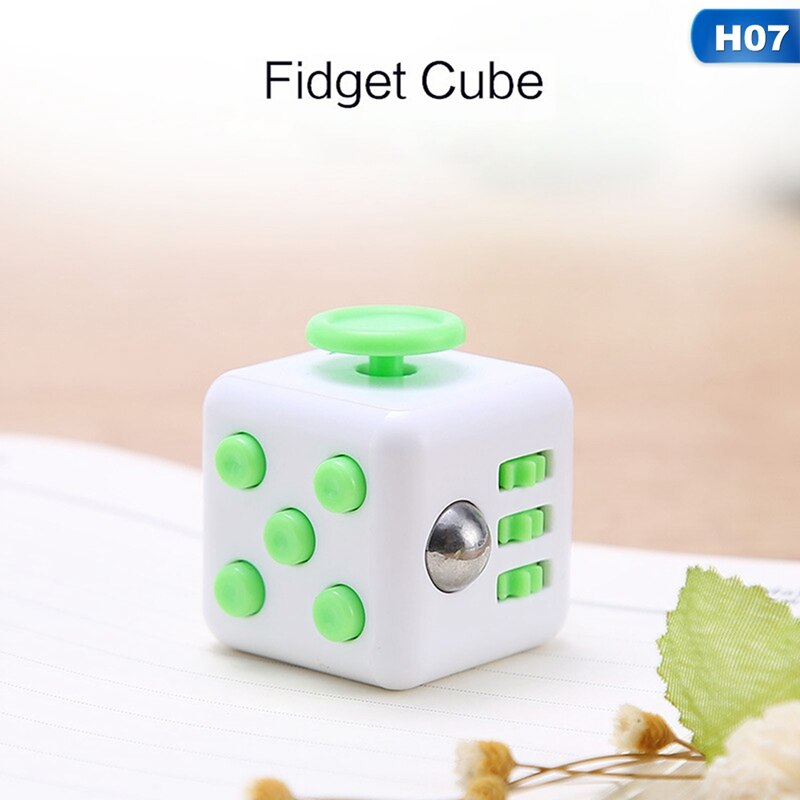 13 Colors Anxiety Stress Relief Attention Decompression Plastic Focus Fidget Gaming Dice Toy For Children Adult: H07