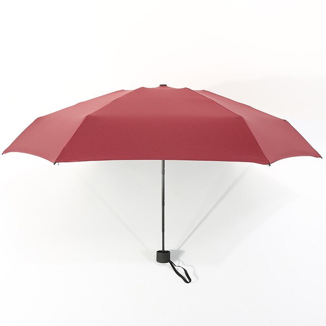 Mini Parapluie Pliant De Poche Avec Poignée Télescopique - 17 Cm Plié, 250g, Anti-UV Et Imperméable - Pour Voyage, Quotidien