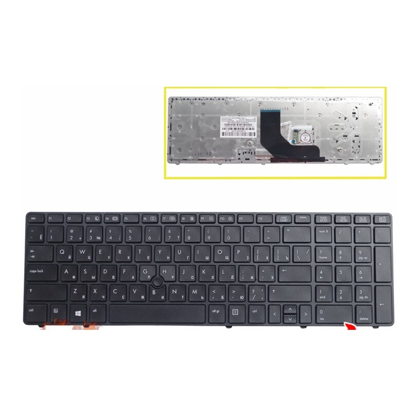 US/RU keyboard For HP ProBook 6560b 6565b 6570b for EliteBook 8560p 8570P 8560B Laptop
