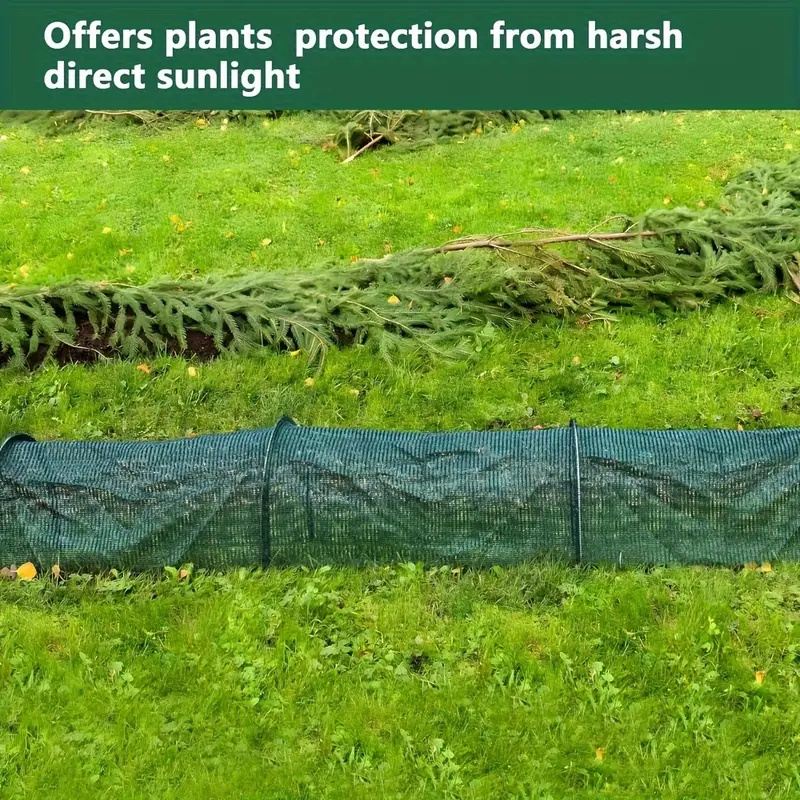 Túnel de invernadero para jardín al aire libre, cubierta de red para sombra, aros de campana portátiles para jardín, patio, granja, cultivo de plantas vegetales