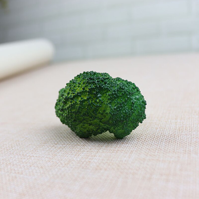Kunstige grøntsager blomkål broccoli mad model indkøbscenter prøve dekorative rekvisitter børn leger legetøj