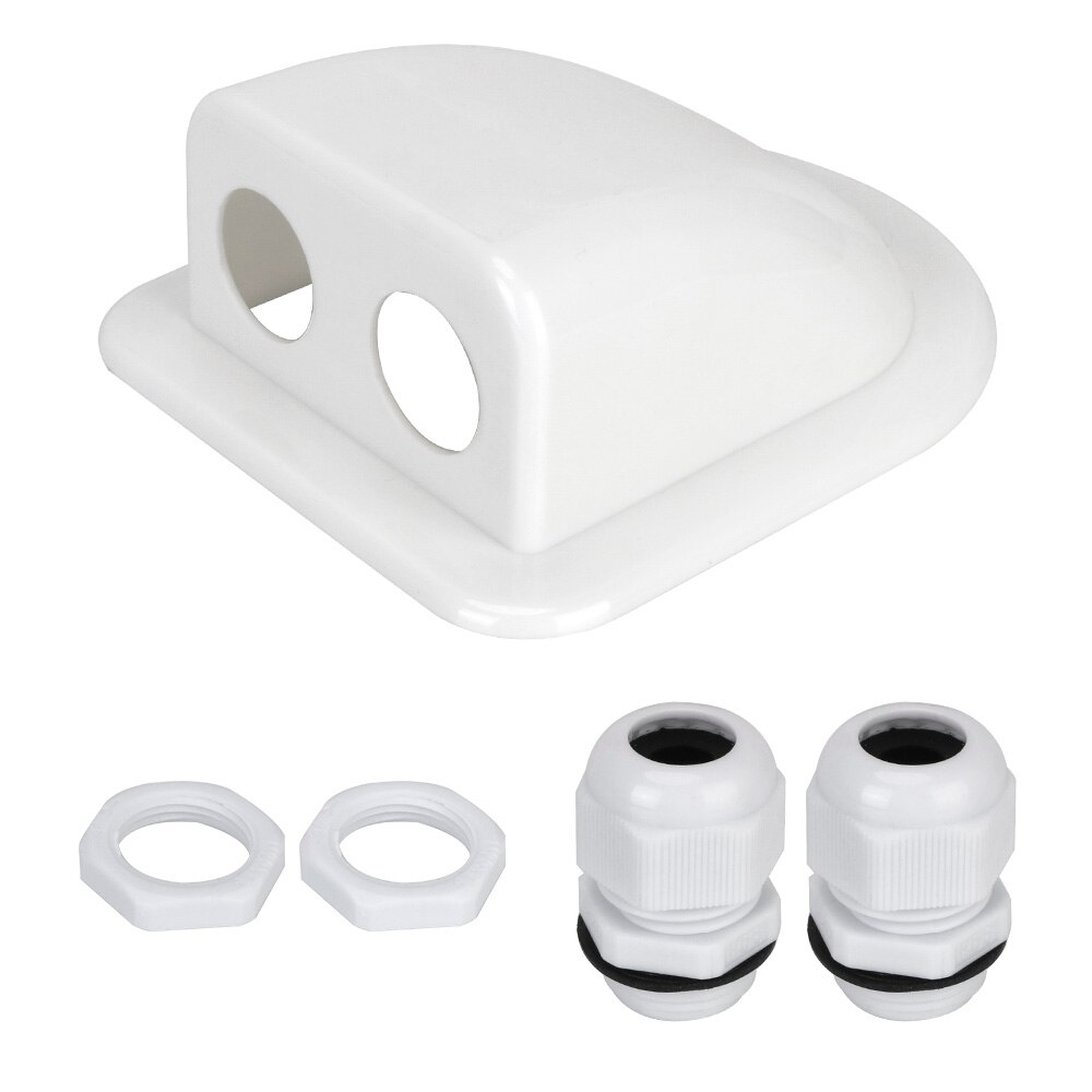 Caravan Plug Kampeerauto Marine Externe Flush Haak Up Camper Belangrijkste Inlaat Socket 220V-240V 16A Plug socket Camper Accessoires: WHITE