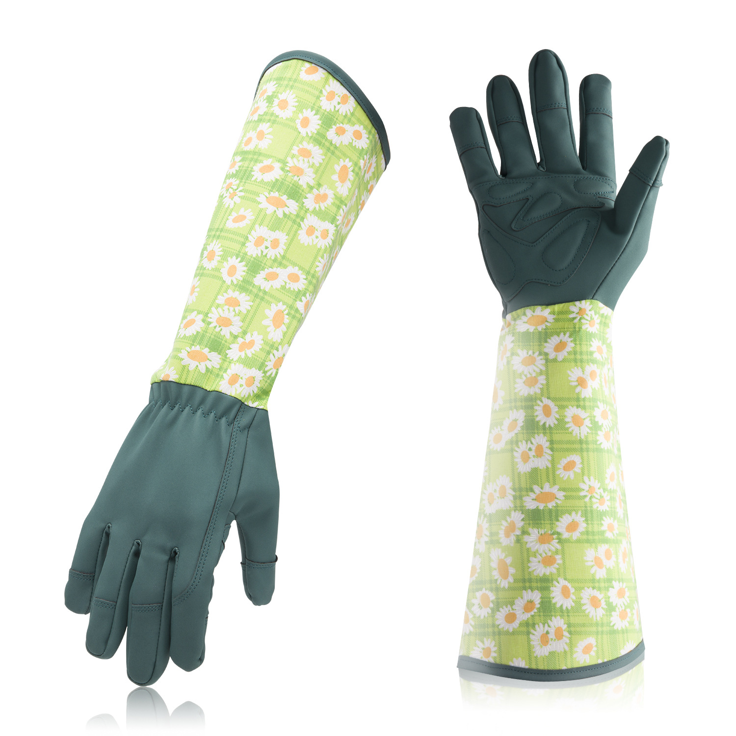 Langlebige lange Rosen schnitt Garten handschuhe pannen sichere Arbeit Hof handschuh Hände Schutz wasserdicht Trimmen Garten handschuh: Blau