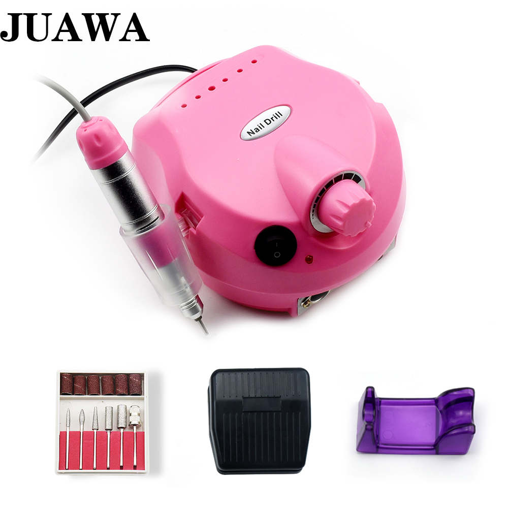 32W 35000RPM Nail Drill Machine Electric Nail File With Speed Display Screen Manicure Cutter Pedicure Machine: 202 pink