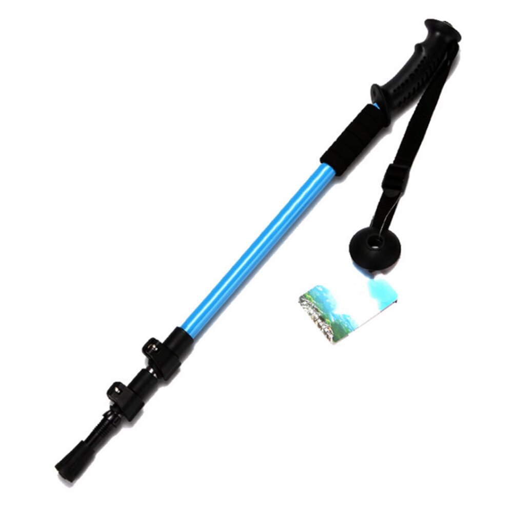 Walking Stick Trekking Pole Walk Cane Aluminum Ski Camping Telescopic Baton Hiking Stick Outdoor Camping Equipment