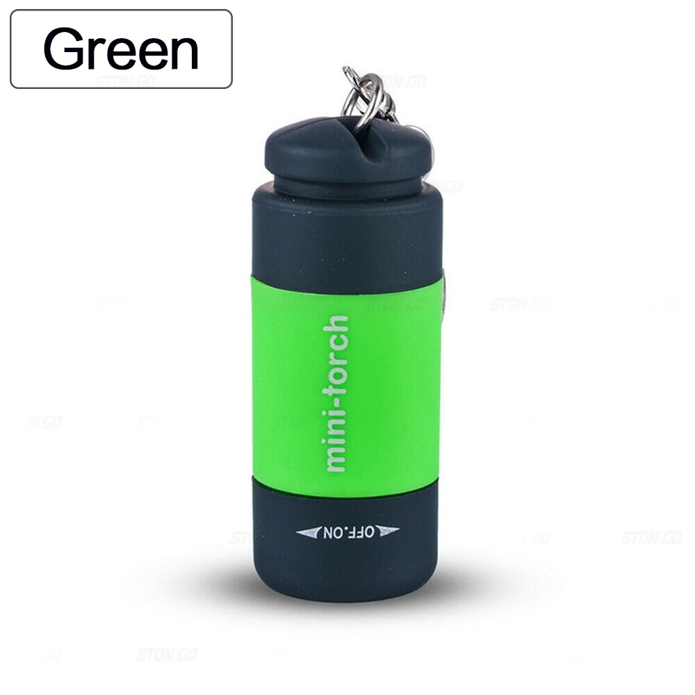 Mini-Schlüsselanhänger-Lampe, Schlüsselanhänger, Taschenlampe, USB wiederaufladbar, LED-Licht, Taschenlampe, Lampe, wasserdicht, Schlüsselanhänger-Licht, 1 Stück: green