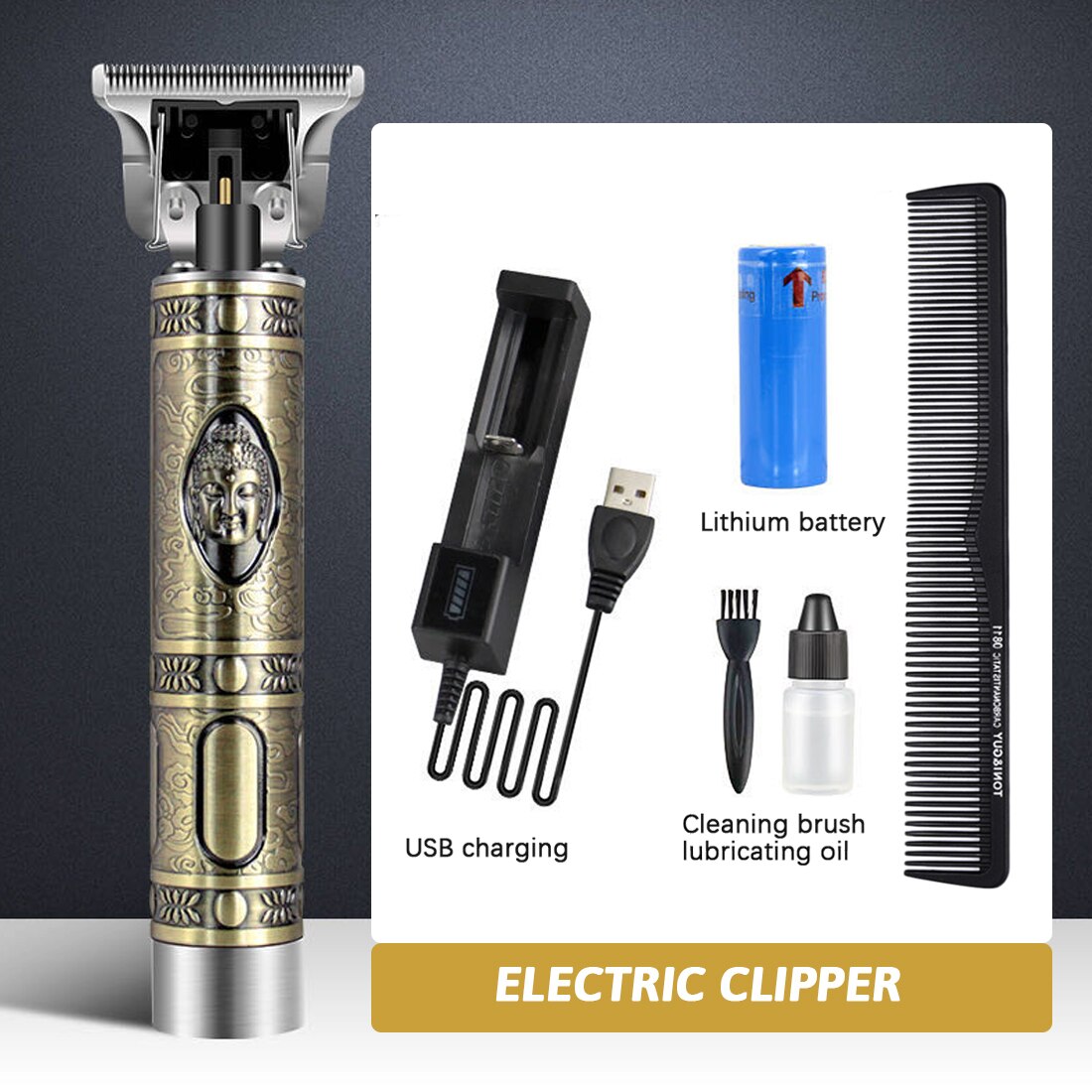 T9 Tondeuse Kapper Kapsel Oplaadbare Tondeuse Cordless Mannen Haar Snijmachine Baard Trimmer 0Mm Scheermes Scheerapparaat