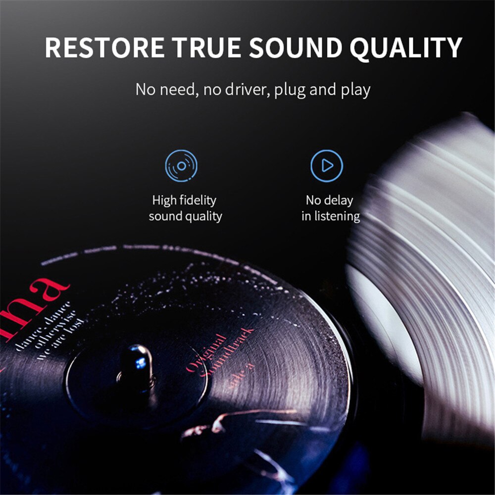 5.0 Bluetooth Transmitter Dongle USB Music Stereo Wireless Adapter For Desktop PC MP3 Player Music Receiver