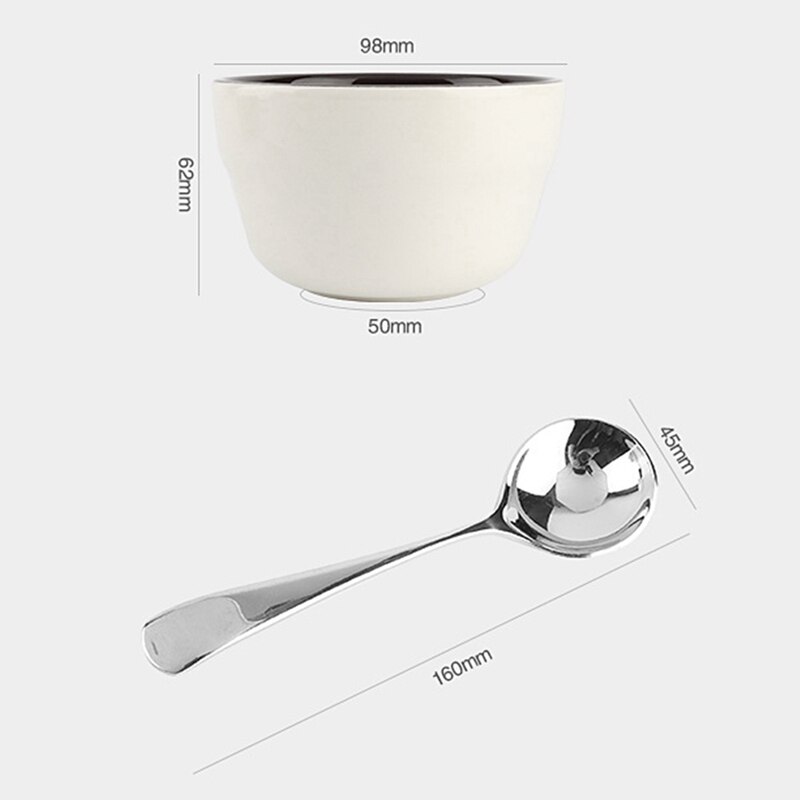 Coffee Evaluation Cup Measuring Spoon Coffee Cup Measuring Soy Flour Spoon Cup Measuring Bowl Coffee Spoon Test Spoon