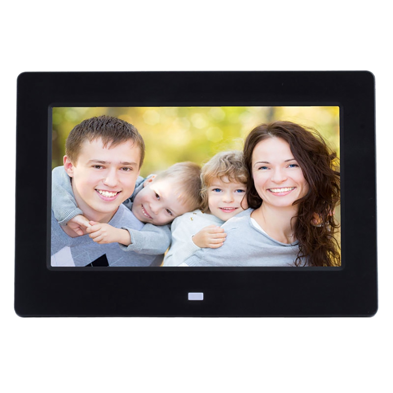 7 Inch Digital Picture Frame 16:9 Electronic Picture Video Player W/Remote For Home Digital Picture Frame: gray