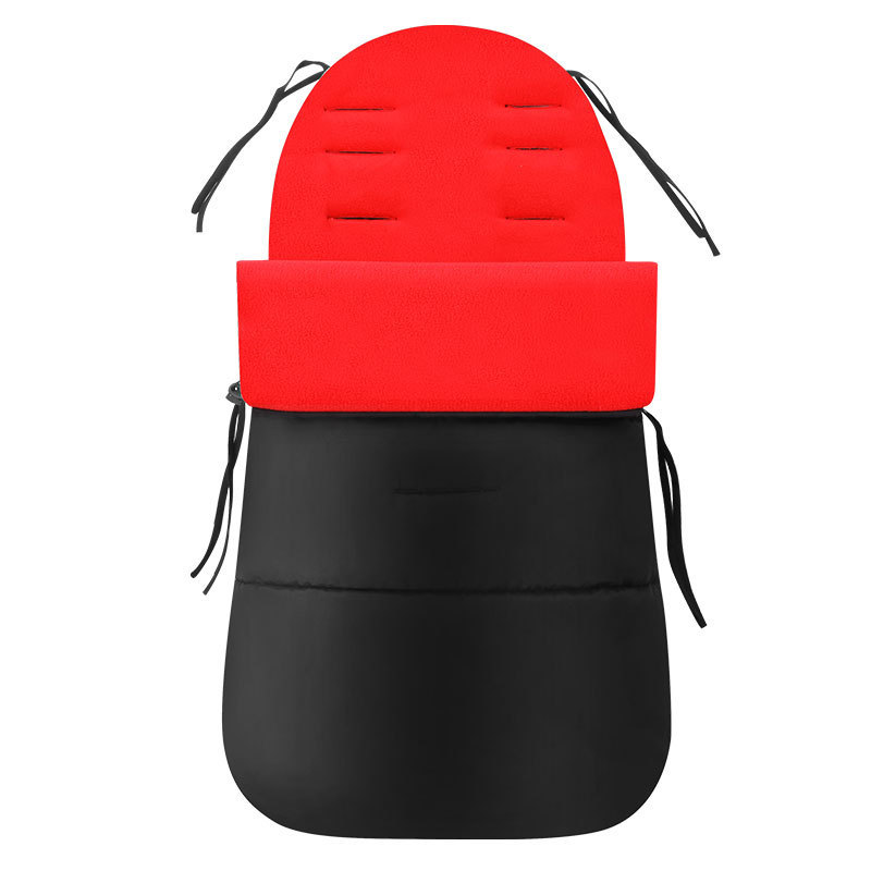 Baby Stroller Warm Foot Cover Children's Quilt Universal Stroller Pad Plus Cotton Thickening Autumn Winter Stroller Accessory: red 01