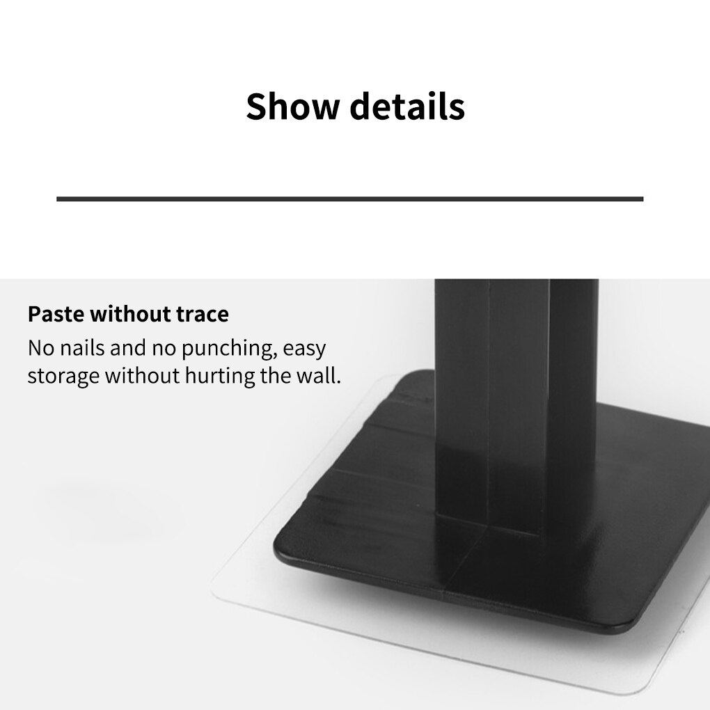 Retractable Toilet Paper Holder L Shape Plastic Kitchen Roll Holder Wall Mounted Black Rack Bathroom Paper Towel Storage Shelf