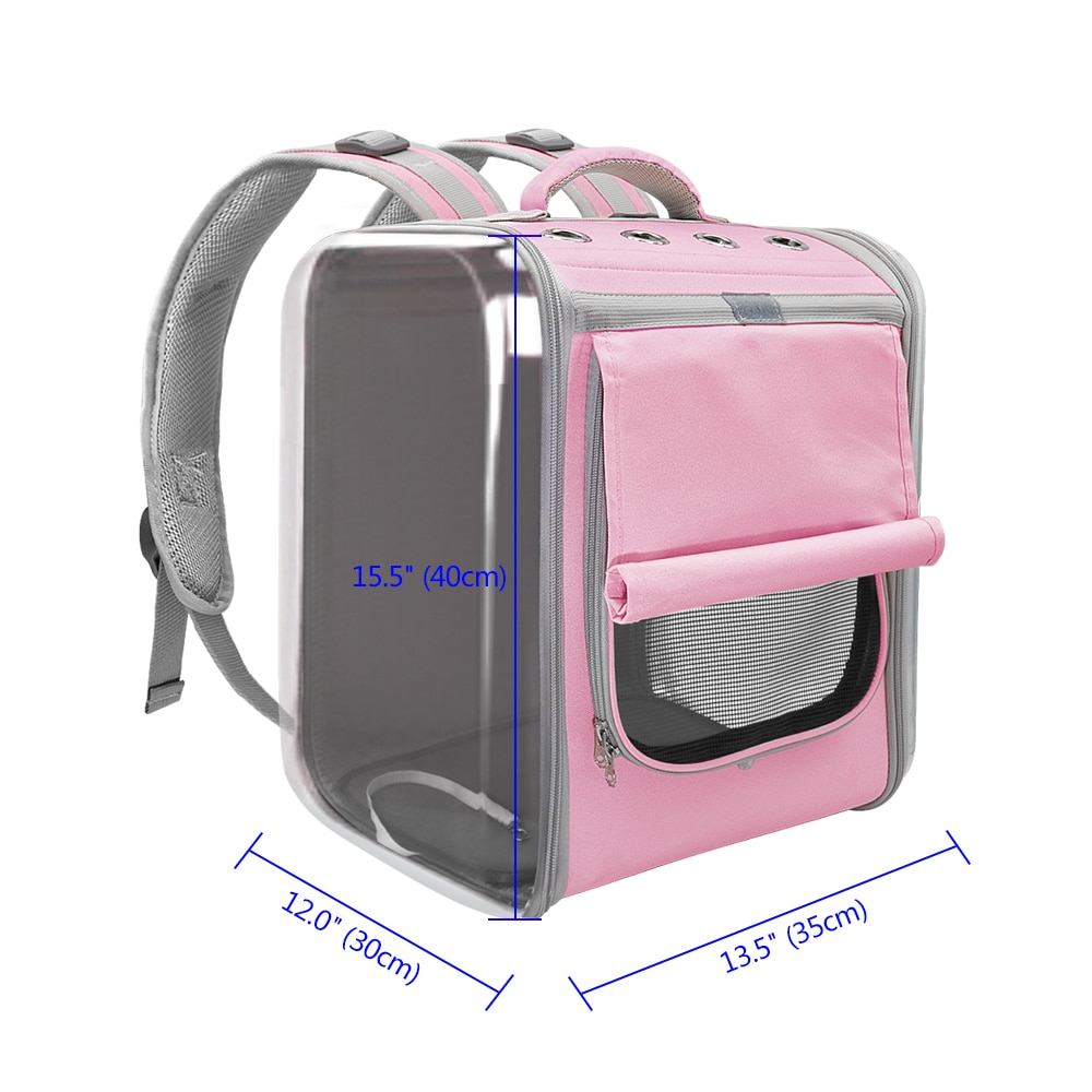 Mochila de hombro transpirable para gato o mascota, bolsa porta animales para viaje al aire libre con perros pequeños o gatitos, ideal para embalaje portátil de suministros