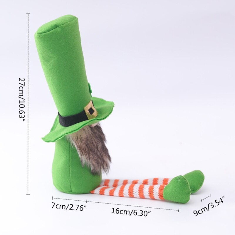 Patricks Schild Tomte Plüsch Puppe irisch Kobold Skandinavischen Gnom Nisse Kleeblatt Ornamente Dekorationen