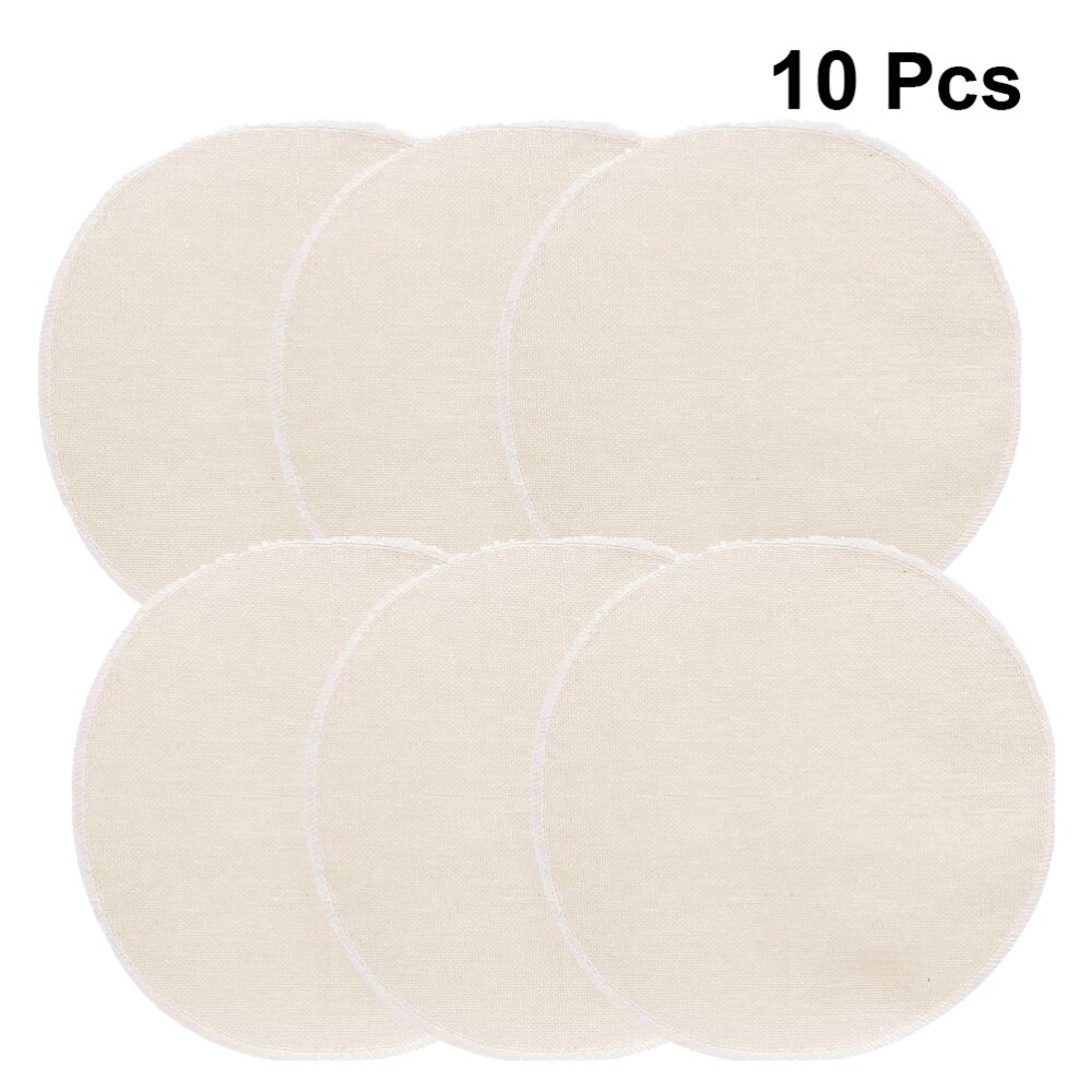 10pcs Household Cotton Steamer Cloth Reusable Non-stick Cloth Round Steamed Bun Steamer Pads for Steaming Dumplings Buns (28cm)