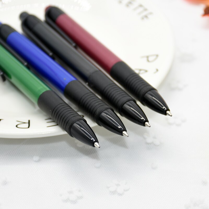 4pcs Blue Ink Ballpoint Pen 0.7mm Classic Office Accessories Pens Stationery Material Ball Pen School Supplies