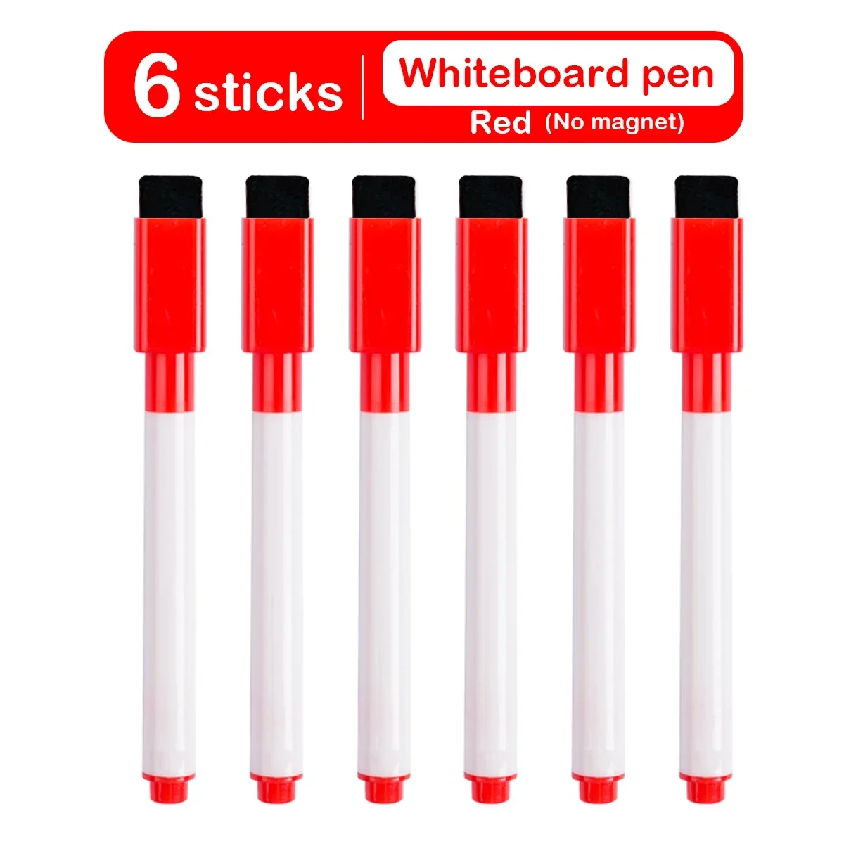 Penna per lavagna magnetica cancellabile e cancellabile Nucleo nero con numero di marcatura della lavagna Materiale didattico per ufficio di cancelleria scolastica: marrone