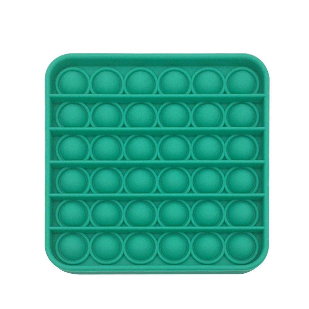 Push Pop Bubble Fidget Sensory Toy Autism Special Needs Stress Reliever Round Fidget Toy Soft Squeeze Toy: Light Green