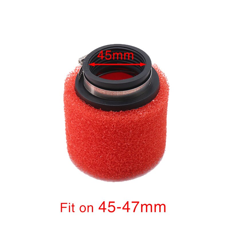 ZS MOTOS Universal 35/38/42/45/48mm esponja para filtro de aire limpiador de esponja para motocicleta, carburador, filtro de aire redondo: 45mm