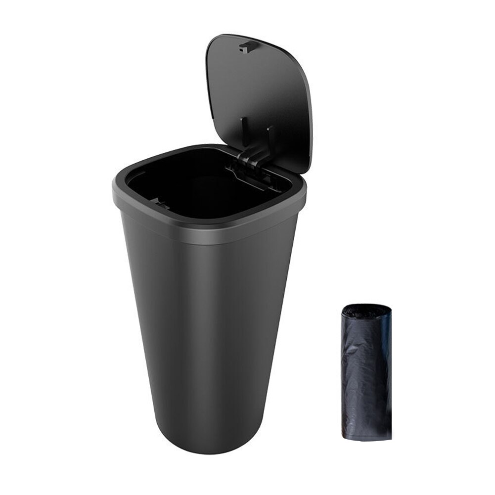 Universal Office Daily Garbage Kitchen Waste Peper Large Capacity Interior Accessories Leakproof With Lid Car Trash Can