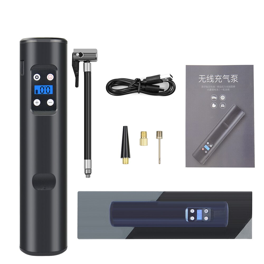 Portable Air Compressor Tire Inflator Mini inflator Air Pump Wireless Car Tire Pump with Battery 150PSI 12V for Car Bicycle: New one