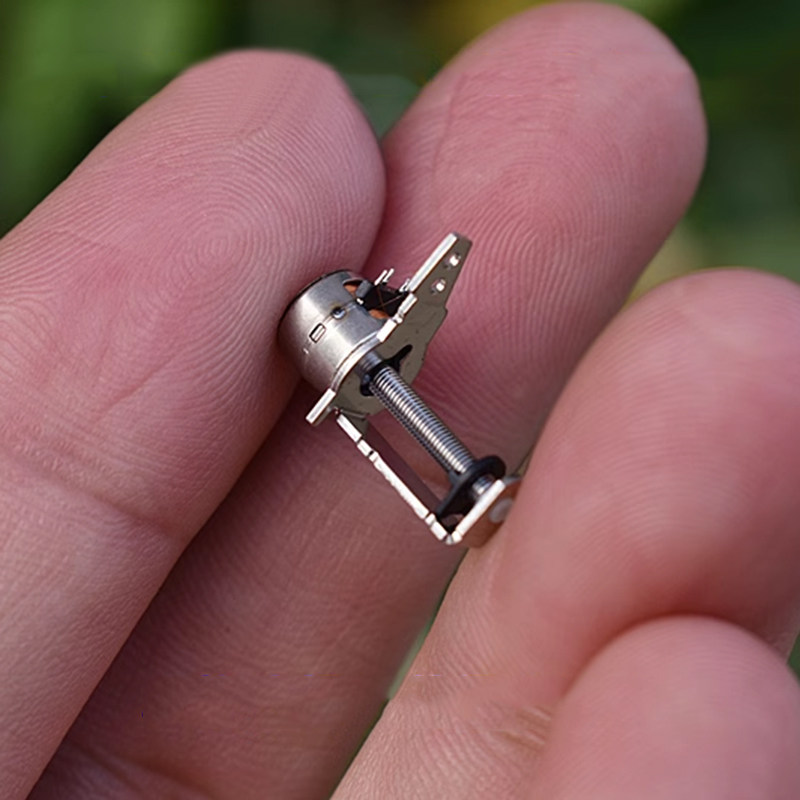 Nidec Mini sehr klein 6mm schrittmotor, mikro-schrittmotor, 2-- phasig, 4- -adrig, mit linearführung, gewindespindel, beweglichem Block und murmeln, diy-kamera
