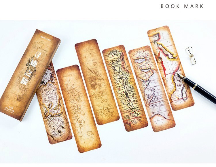 30 unids/caja estilo Retro marcapáginas Estilo Vintage reloj diario tarjeta novedad libro lector página marcapáginas papel marcapáginas
