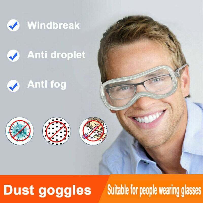 Safety Lab Glasses Protective Goggles Driver Chemical Industrial Eyewear