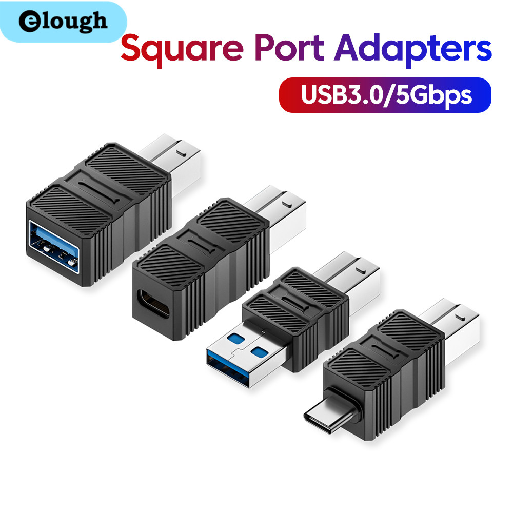 Adattatore USB-B3.0 a USB tipo C femmina Convertitore dati di ricarica rapida da USB a B per computer host con disco rigido della stampante