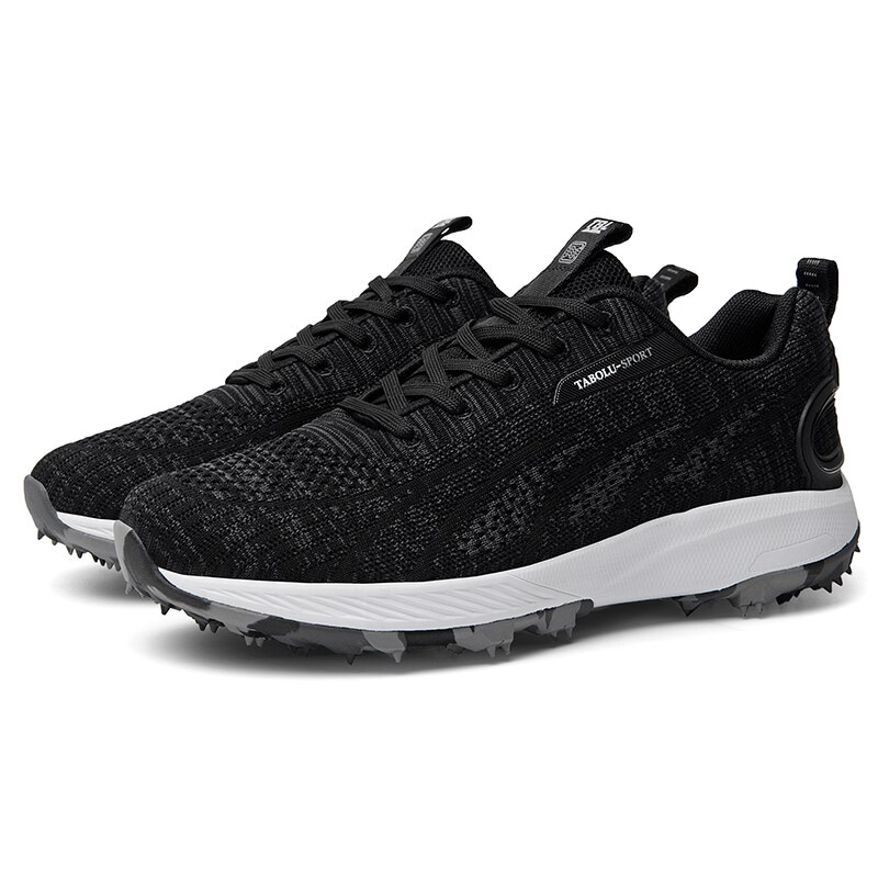 Men Golf Shoes for Spring Summer Breathable Mens Golf Training Sneakers Black Blue Outdoor Sport Sneakers for Golf: HeiHui / 6.5