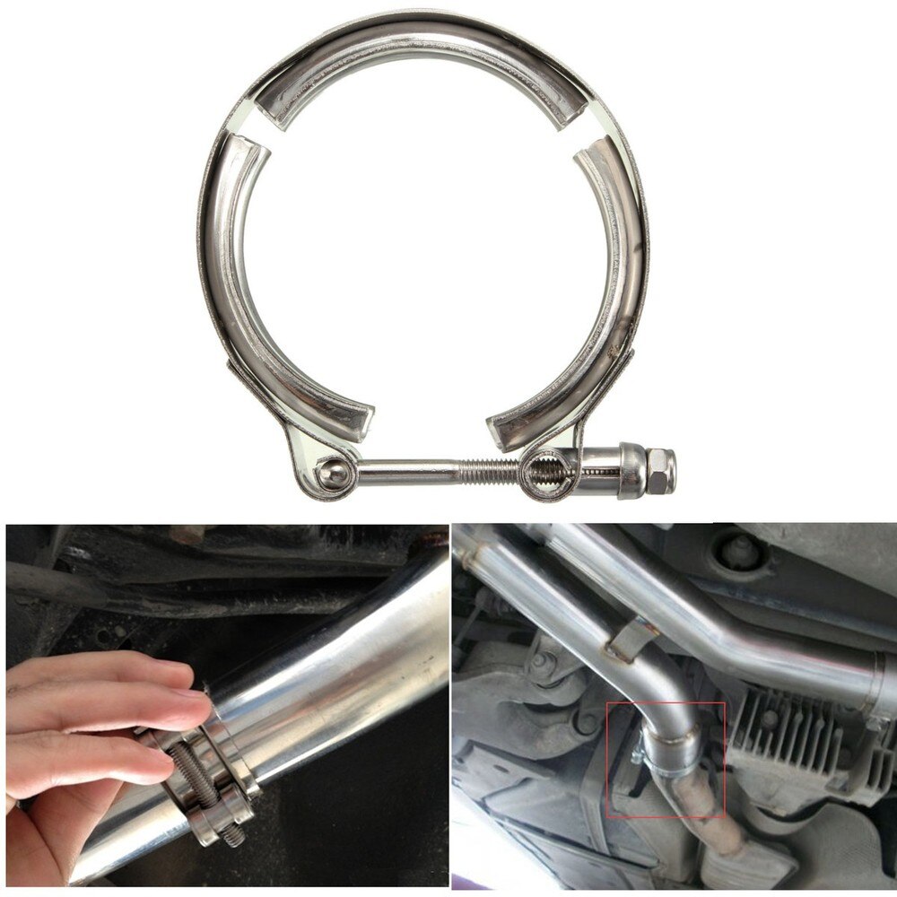 Stainless steel 304 v band clamp for turbo exhaust downpipe v band exhause clamp