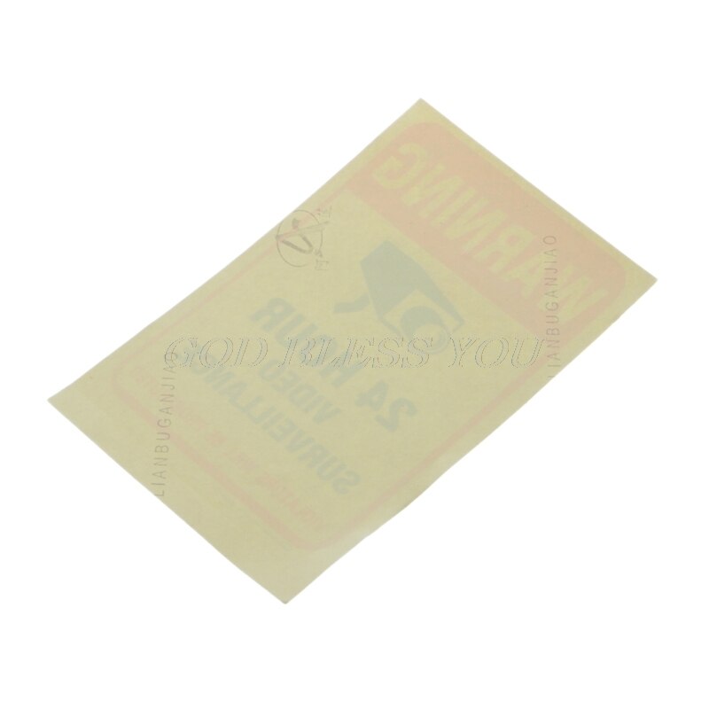 10PCS/lot Waterproof PVC CCTV Video Surveillance Security Sticker Warning Signs