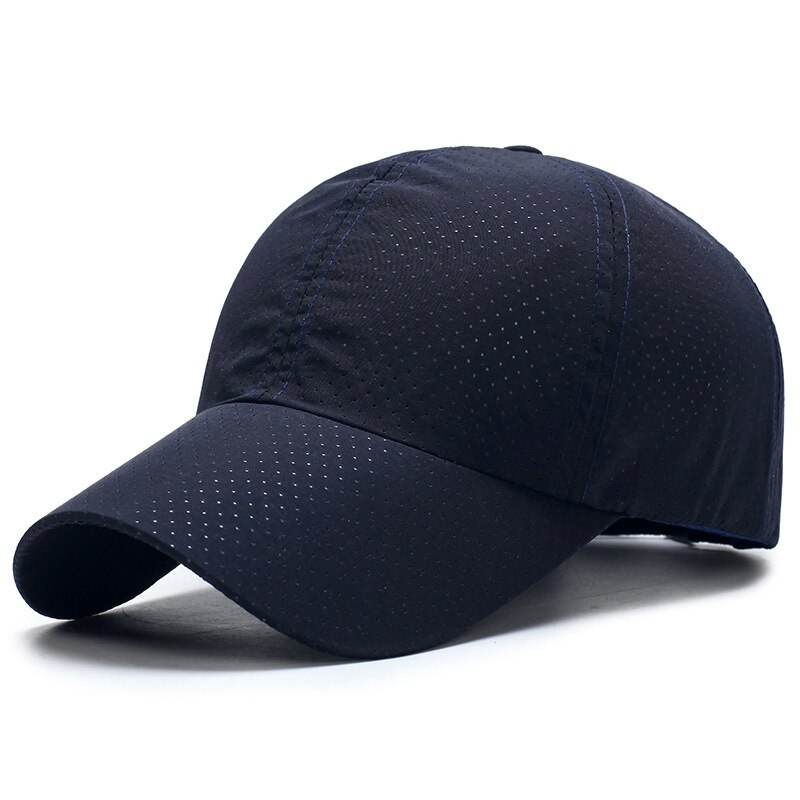 Mænds damer sommer snapback hurtig tør mesh cap sol hat knogle åndbar hatte udendørs klatring rejser hætter: Sl