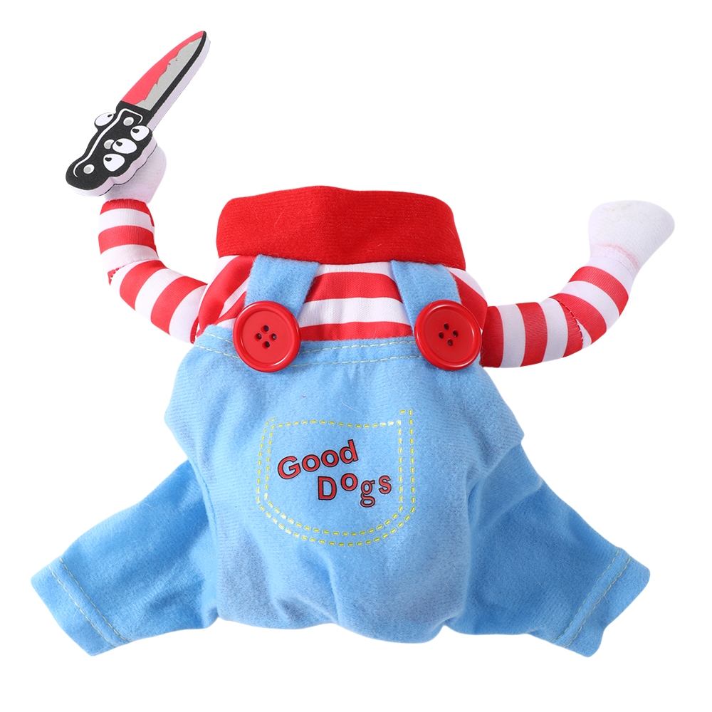 Halloween Hond Cosplay Kleding Feest Verkleed Grappige Gezellige Puppy Gestreepte Kleding voor Kleine Middelgrote Honden Katten Bulldog Outfits: M
