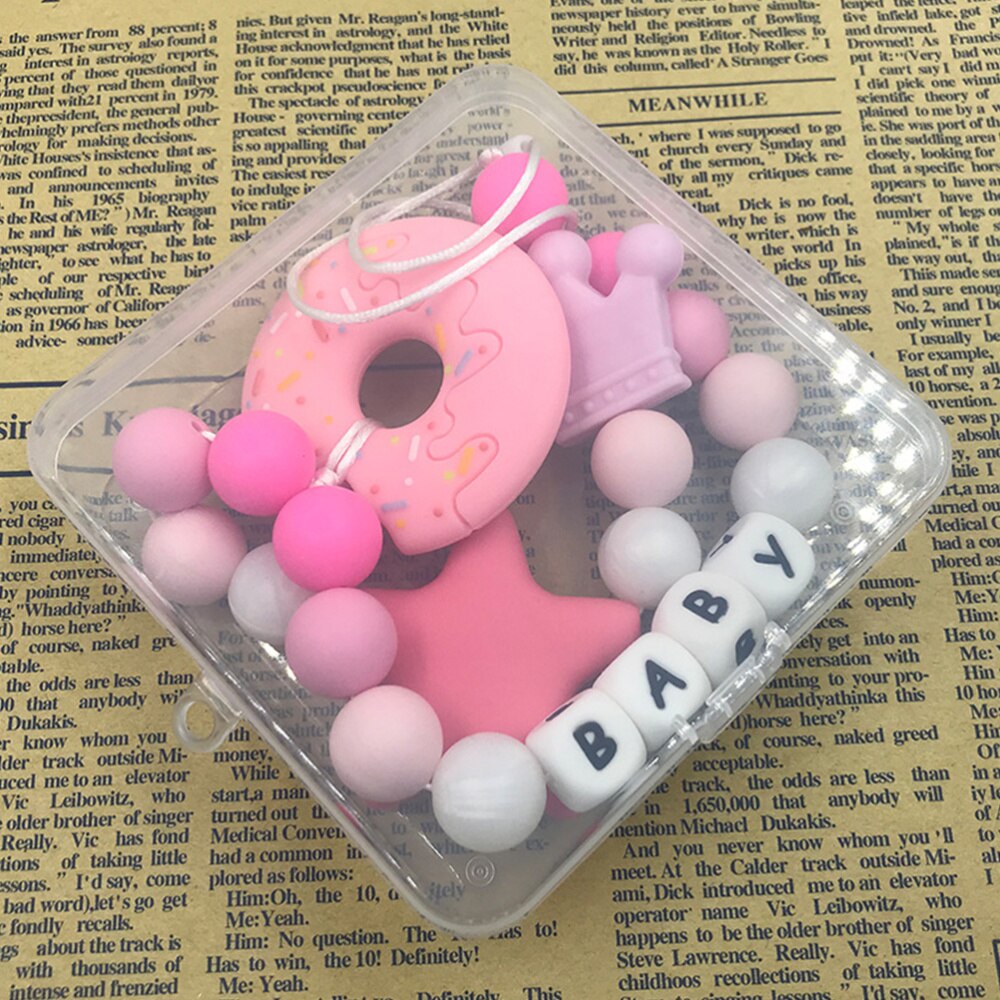 1 Pc Massaggiagengive Catena di Formazione Del bambino Masticare Catena di Sicurezza Dentizione Collana per Denti Infantili Del bambino Bocca Giocattolo Molare